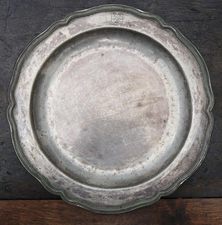 Tarnished silver plate