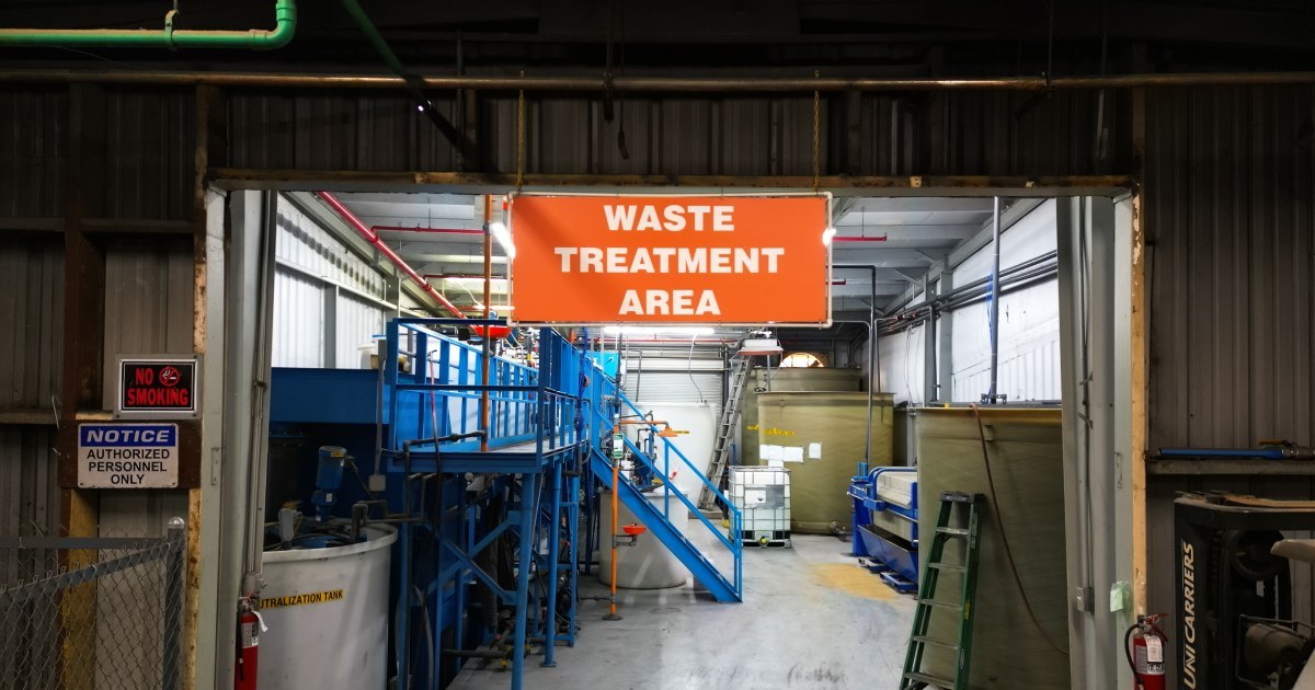 Waste treatment area